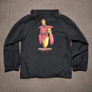 Marvel Primitive Skateboarding Moebius Iron Man Jacket Men's Size Extra-Large